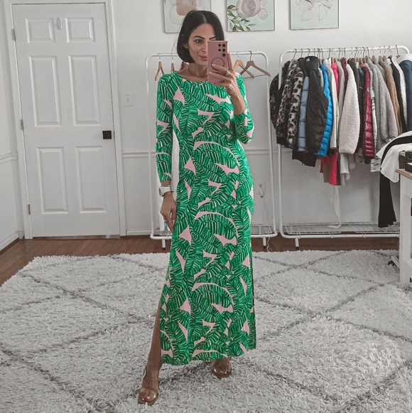 Lilly Pulitzer Dresses & Skirts - Lilly Pulitzer Morgann 3/4 Sleeves Maxi Dress New Size XXS